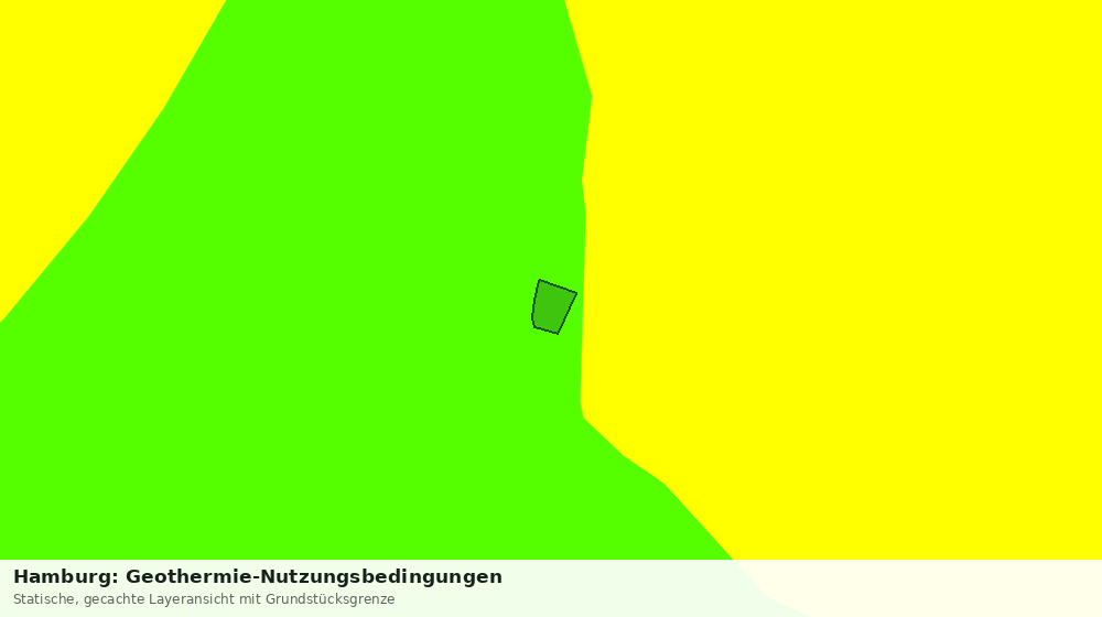 Statische Kartenansicht: Hamburg: Geothermie-Nutzungsbedingungen