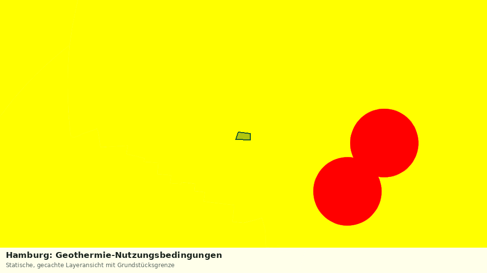 Statische Kartenansicht: Hamburg: Geothermie-Nutzungsbedingungen