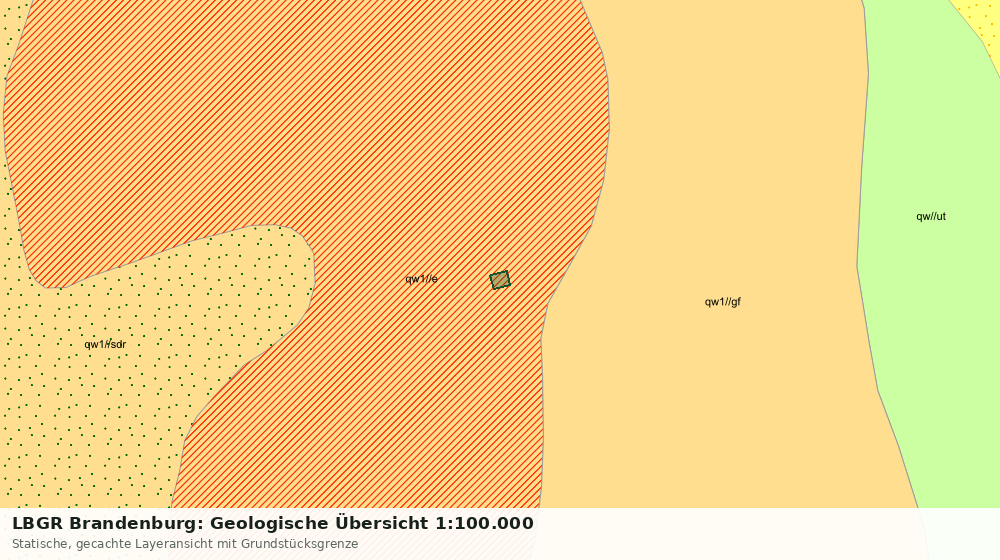 Statische Kartenansicht: LBGR Brandenburg: Geologische Übersicht 1:100.000