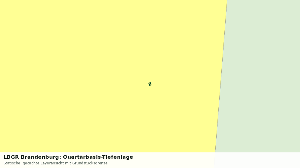 Statische Kartenansicht: LBGR Brandenburg: Quartärbasis-Tiefenlage