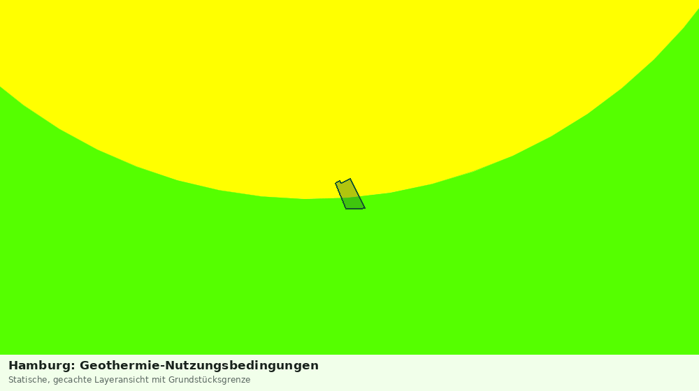 Statische Kartenansicht: Hamburg: Geothermie-Nutzungsbedingungen