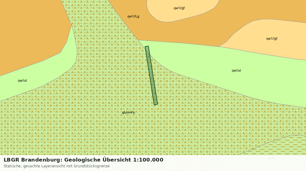 Statische Kartenansicht: LBGR Brandenburg: Geologische Übersicht 1:100.000