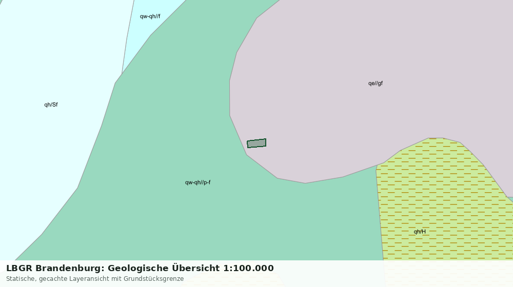 Statische Kartenansicht: LBGR Brandenburg: Geologische Übersicht 1:100.000