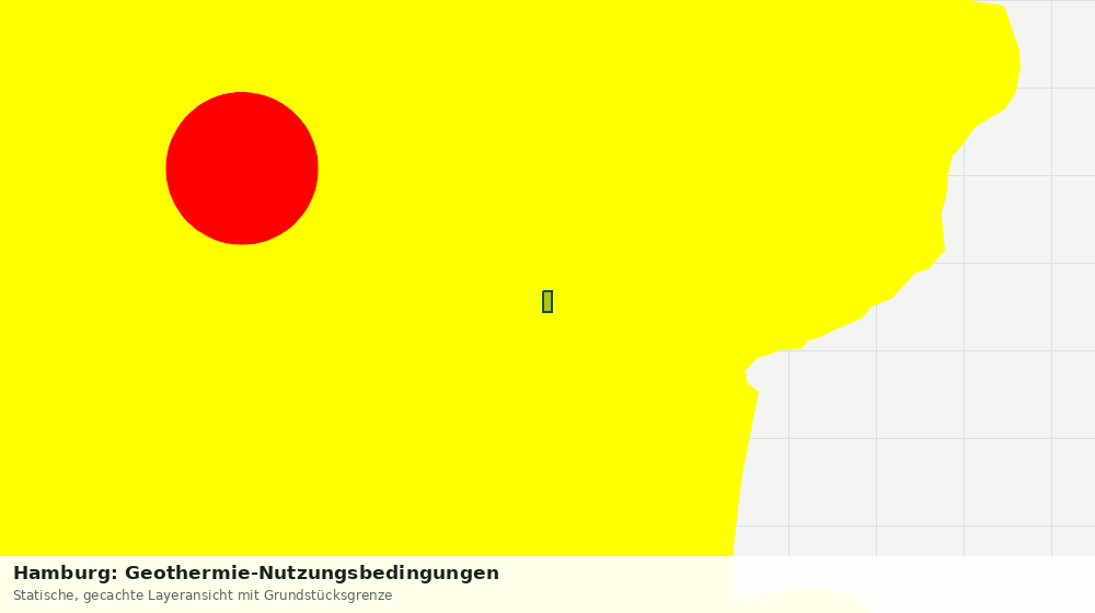 Statische Kartenansicht: Hamburg: Geothermie-Nutzungsbedingungen