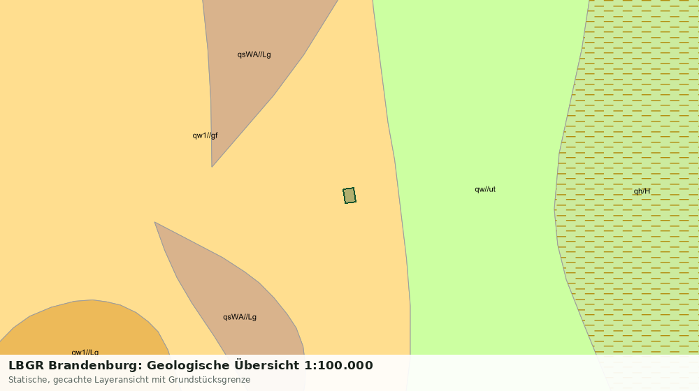 Statische Kartenansicht: LBGR Brandenburg: Geologische Übersicht 1:100.000