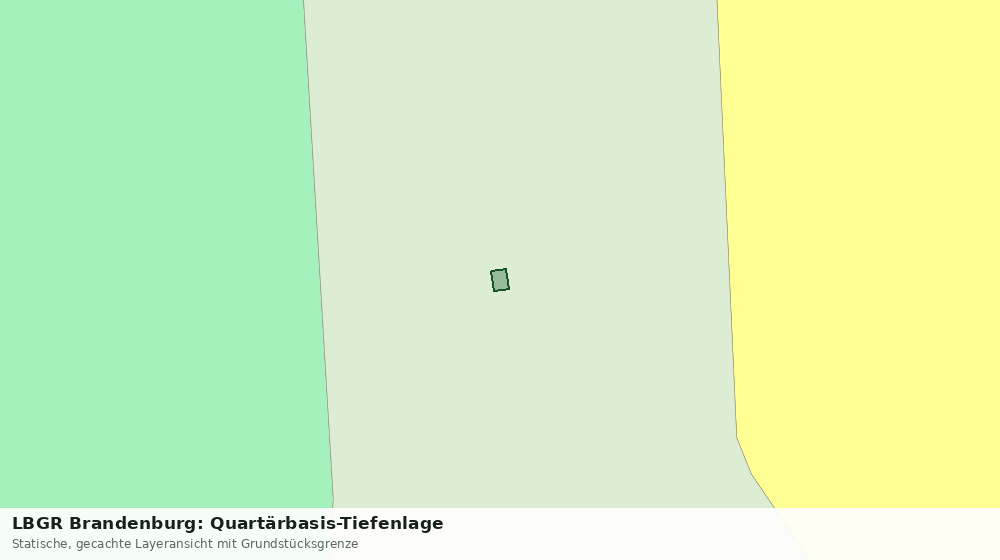 Statische Kartenansicht: LBGR Brandenburg: Quartärbasis-Tiefenlage