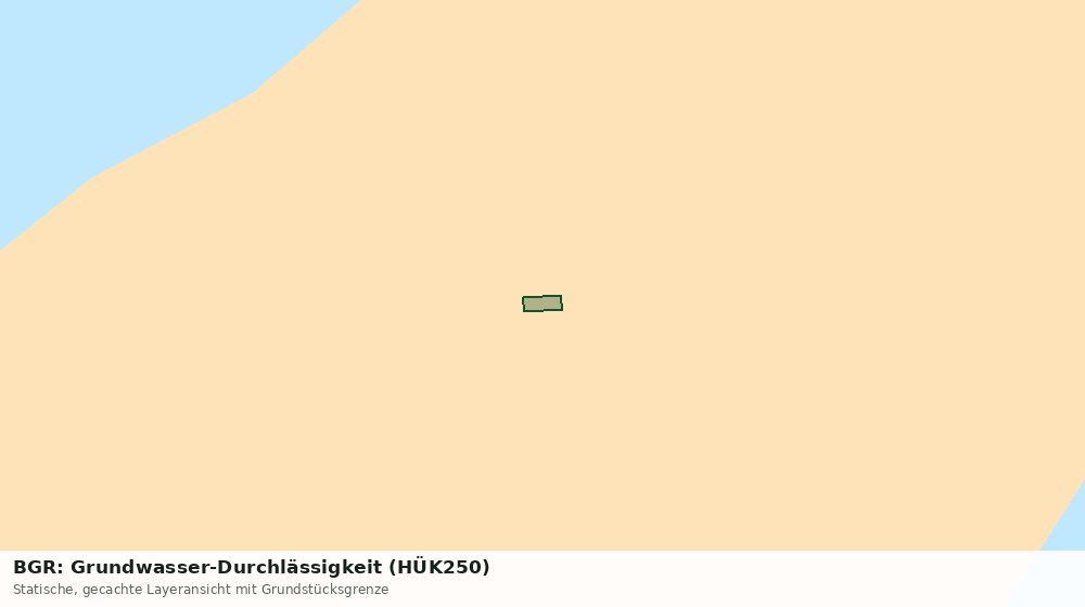 Statische Kartenansicht: BGR: Grundwasser-Durchlässigkeit (HÜK250)