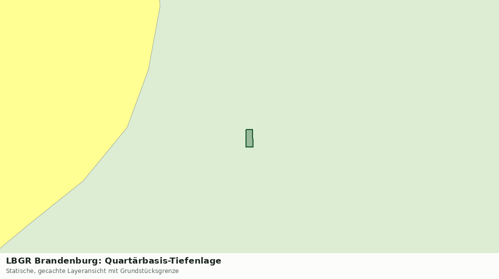 Statische Kartenansicht: LBGR Brandenburg: Quartärbasis-Tiefenlage