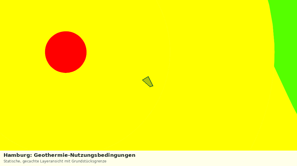Statische Kartenansicht: Hamburg: Geothermie-Nutzungsbedingungen