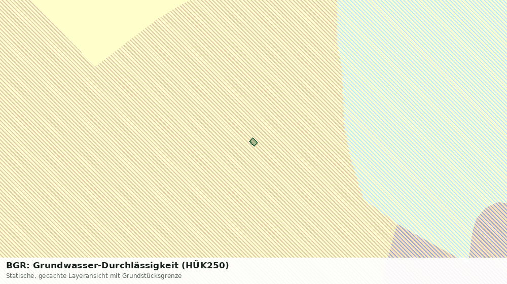 Statische Kartenansicht: BGR: Grundwasser-Durchlässigkeit (HÜK250)