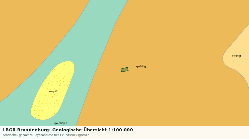 Statische Kartenansicht: LBGR Brandenburg: Geologische Übersicht 1:100.000