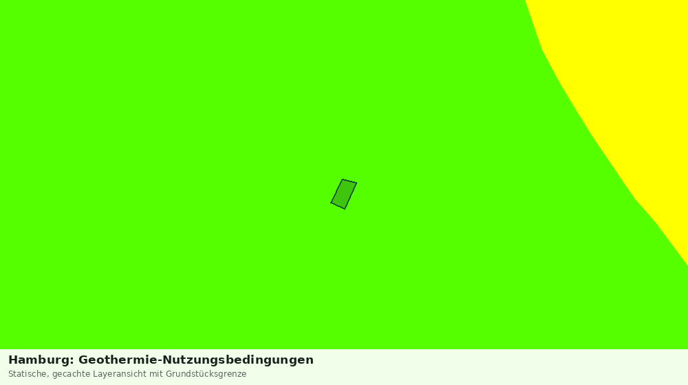 Statische Kartenansicht: Hamburg: Geothermie-Nutzungsbedingungen