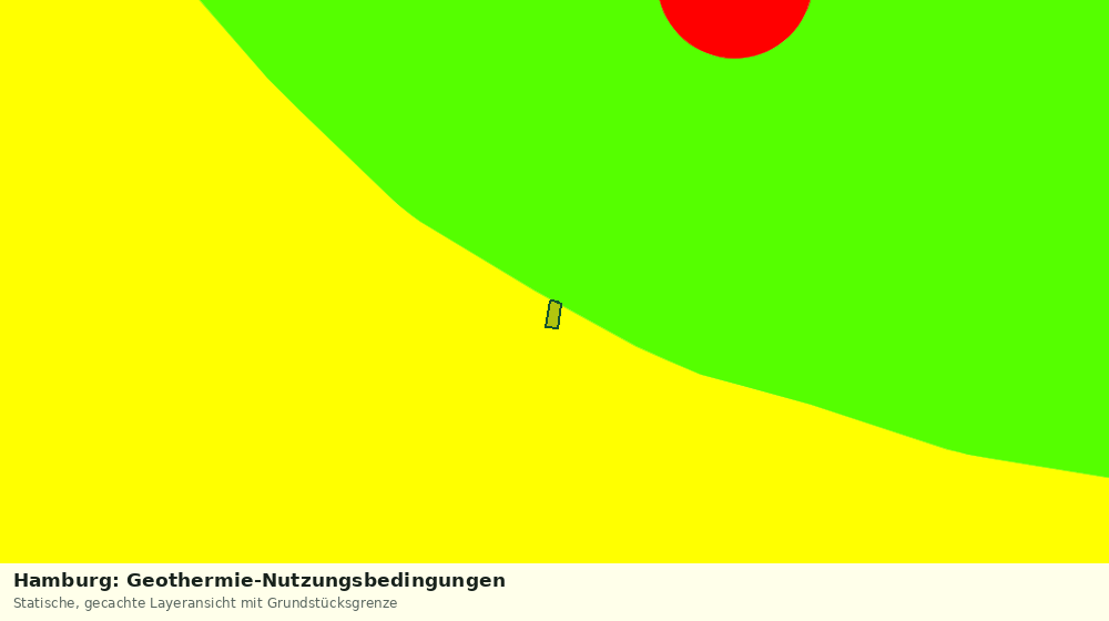 Statische Kartenansicht: Hamburg: Geothermie-Nutzungsbedingungen