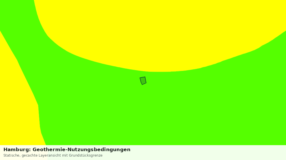 Statische Kartenansicht: Hamburg: Geothermie-Nutzungsbedingungen