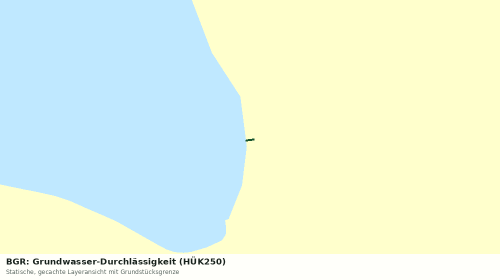 Statische Kartenansicht: BGR: Grundwasser-Durchlässigkeit (HÜK250)
