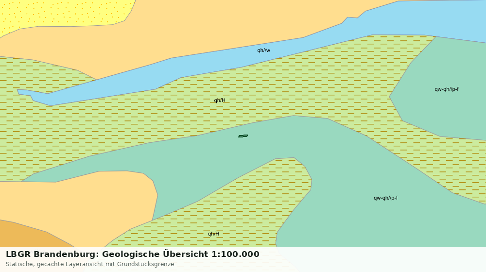 Statische Kartenansicht: LBGR Brandenburg: Geologische Übersicht 1:100.000