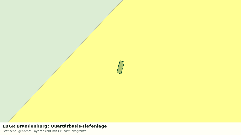 Statische Kartenansicht: LBGR Brandenburg: Quartärbasis-Tiefenlage