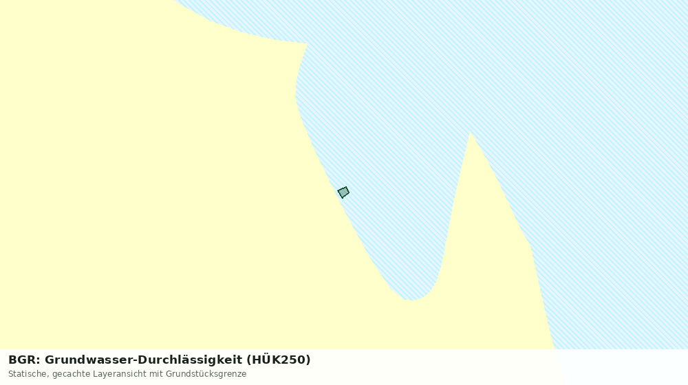 Statische Kartenansicht: BGR: Grundwasser-Durchlässigkeit (HÜK250)