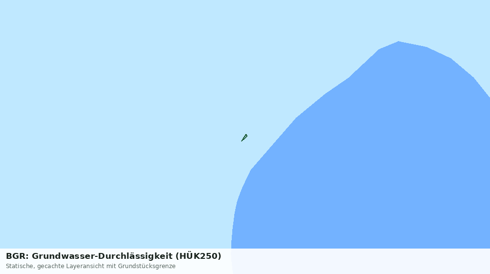Statische Kartenansicht: BGR: Grundwasser-Durchlässigkeit (HÜK250)