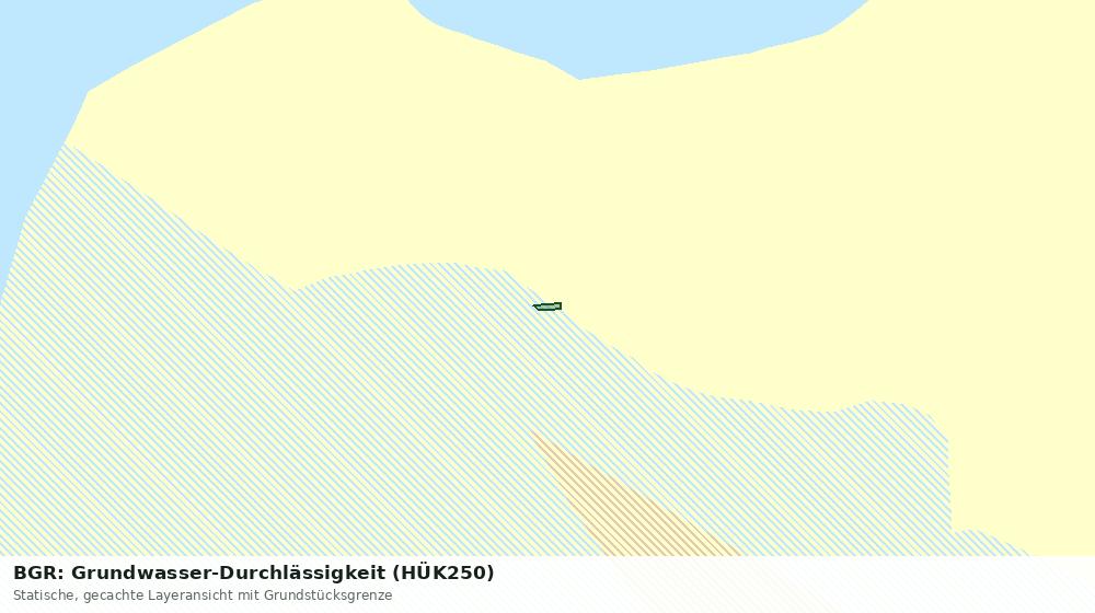 Statische Kartenansicht: BGR: Grundwasser-Durchlässigkeit (HÜK250)