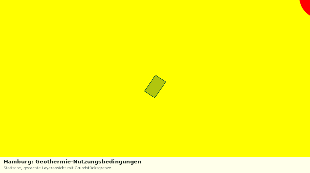 Statische Kartenansicht: Hamburg: Geothermie-Nutzungsbedingungen