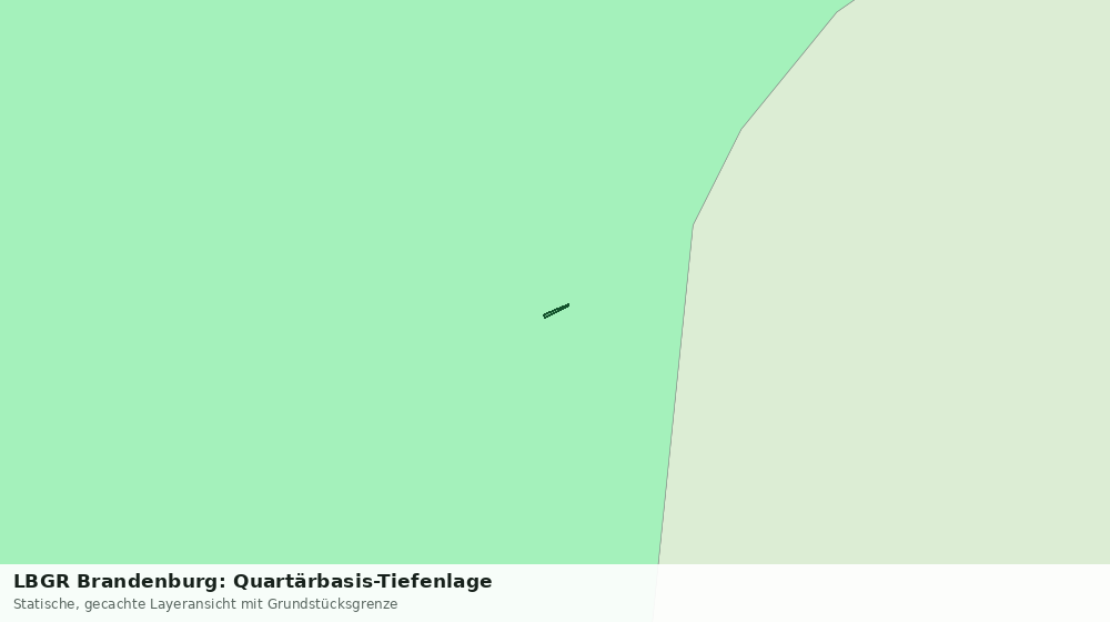 Statische Kartenansicht: LBGR Brandenburg: Quartärbasis-Tiefenlage