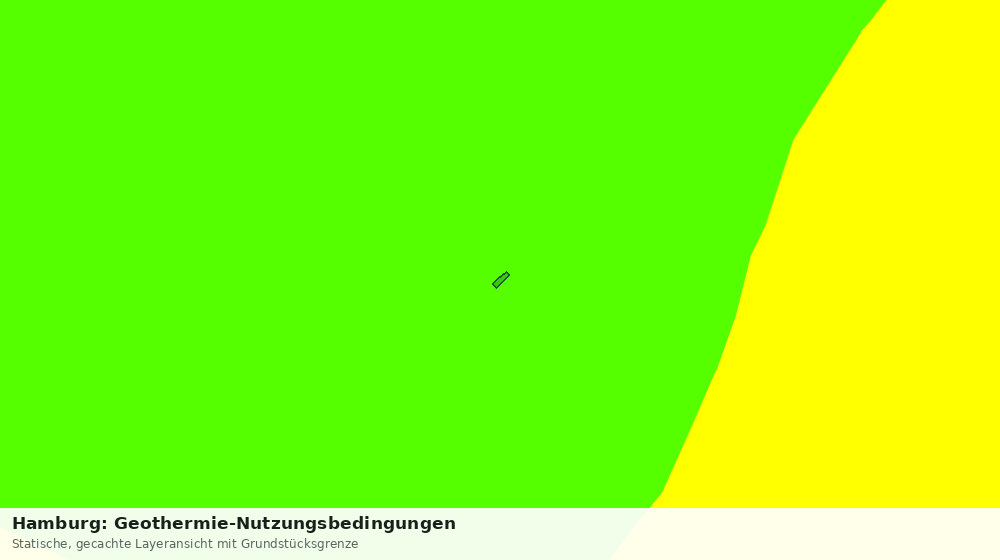 Statische Kartenansicht: Hamburg: Geothermie-Nutzungsbedingungen