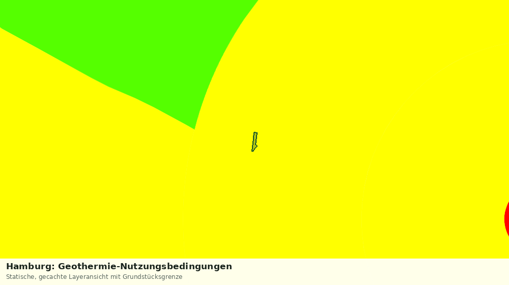 Statische Kartenansicht: Hamburg: Geothermie-Nutzungsbedingungen