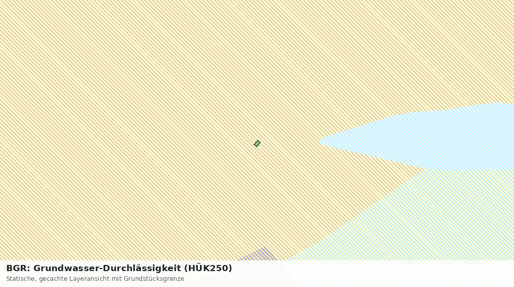 Statische Kartenansicht: BGR: Grundwasser-Durchlässigkeit (HÜK250)