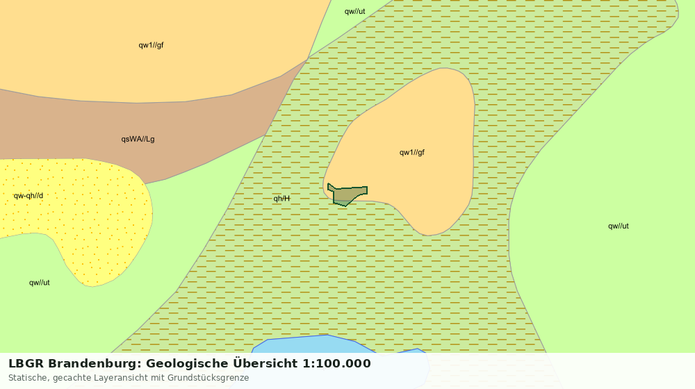 Statische Kartenansicht: LBGR Brandenburg: Geologische Übersicht 1:100.000