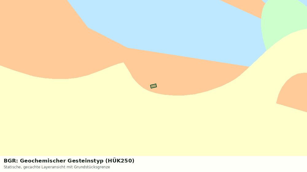 Statische Kartenansicht: BGR: Geochemischer Gesteinstyp (HÜK250)