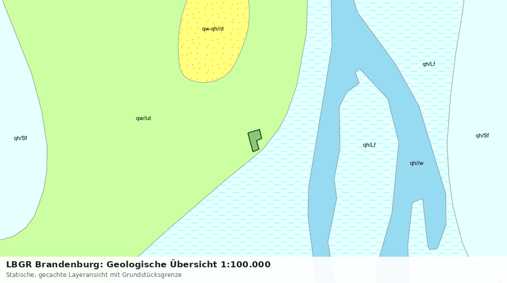 Statische Kartenansicht: LBGR Brandenburg: Geologische Übersicht 1:100.000