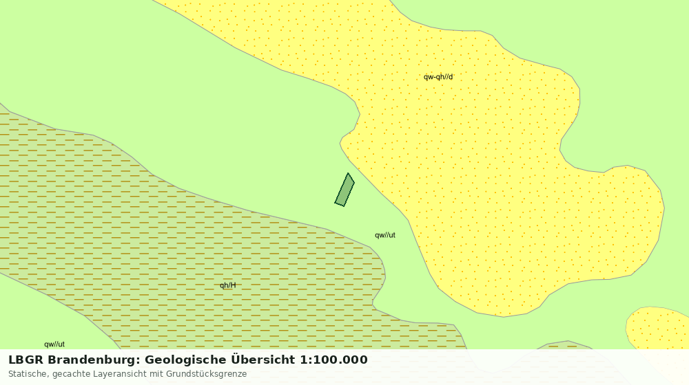 Statische Kartenansicht: LBGR Brandenburg: Geologische Übersicht 1:100.000