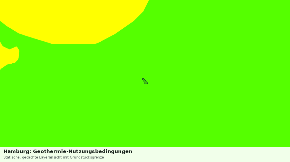 Statische Kartenansicht: Hamburg: Geothermie-Nutzungsbedingungen