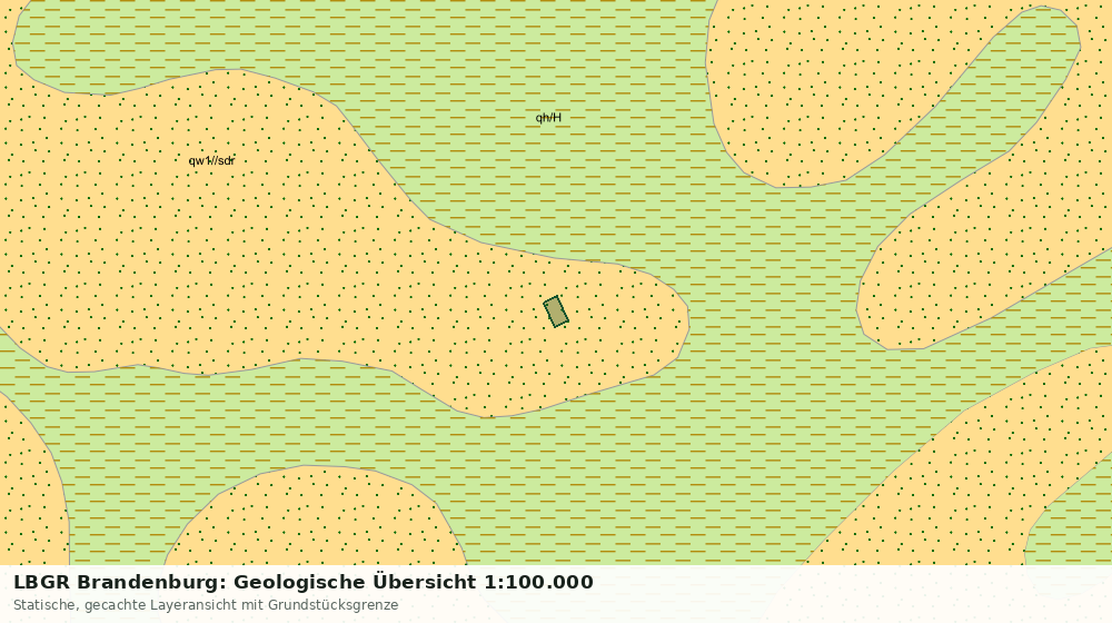 Statische Kartenansicht: LBGR Brandenburg: Geologische Übersicht 1:100.000