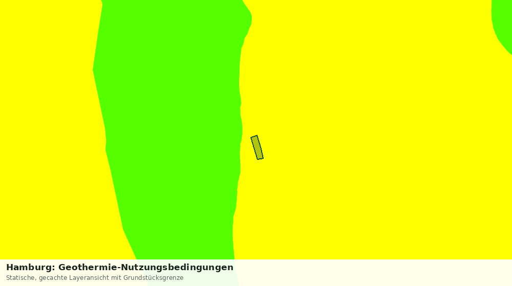 Statische Kartenansicht: Hamburg: Geothermie-Nutzungsbedingungen