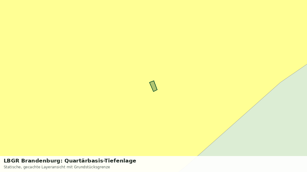 Statische Kartenansicht: LBGR Brandenburg: Quartärbasis-Tiefenlage