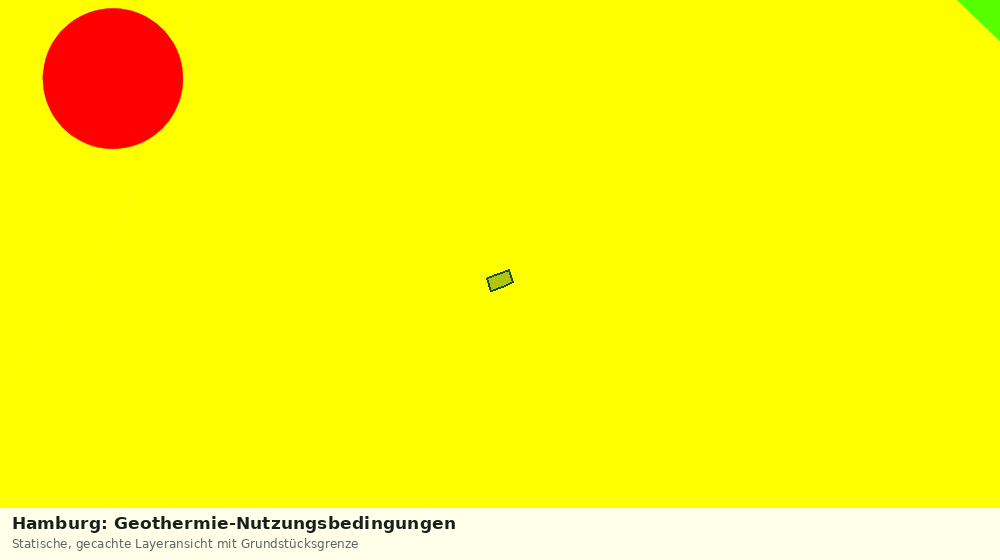 Statische Kartenansicht: Hamburg: Geothermie-Nutzungsbedingungen