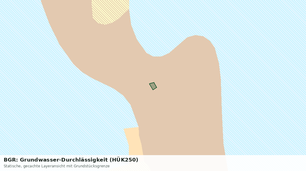 Statische Kartenansicht: BGR: Grundwasser-Durchlässigkeit (HÜK250)