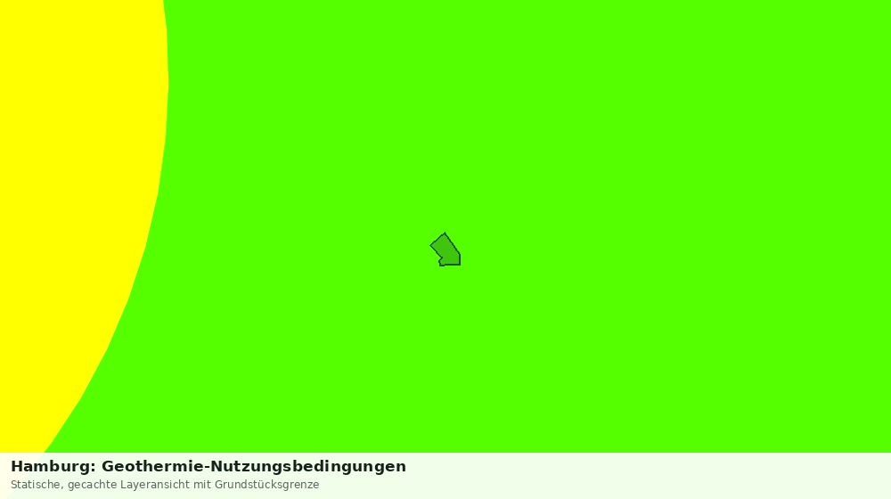 Statische Kartenansicht: Hamburg: Geothermie-Nutzungsbedingungen