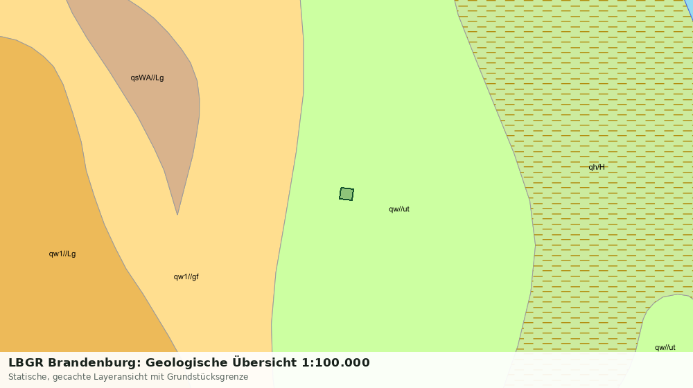 Statische Kartenansicht: LBGR Brandenburg: Geologische Übersicht 1:100.000