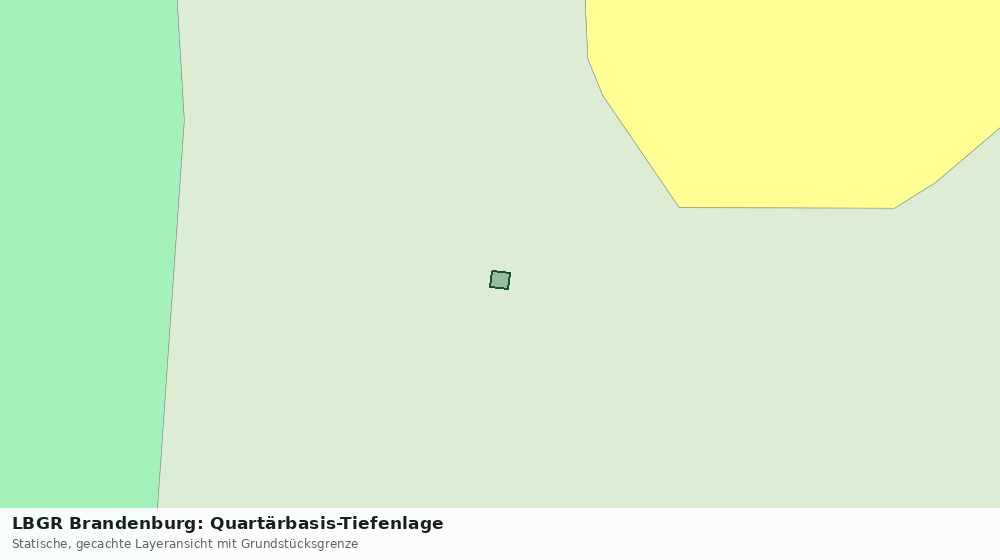 Statische Kartenansicht: LBGR Brandenburg: Quartärbasis-Tiefenlage
