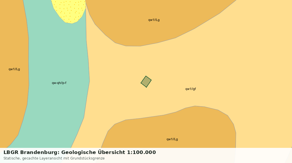 Statische Kartenansicht: LBGR Brandenburg: Geologische Übersicht 1:100.000