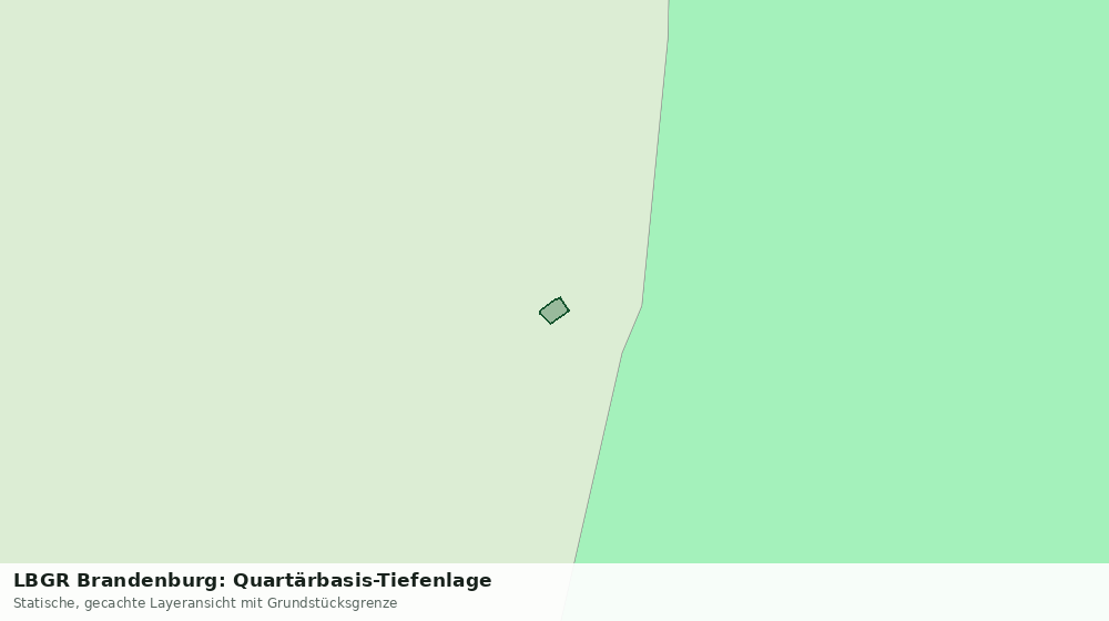 Statische Kartenansicht: LBGR Brandenburg: Quartärbasis-Tiefenlage
