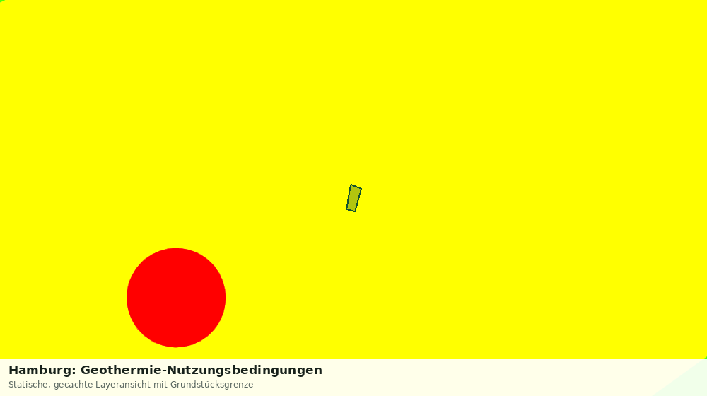 Statische Kartenansicht: Hamburg: Geothermie-Nutzungsbedingungen