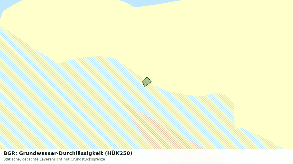 Statische Kartenansicht: BGR: Grundwasser-Durchlässigkeit (HÜK250)