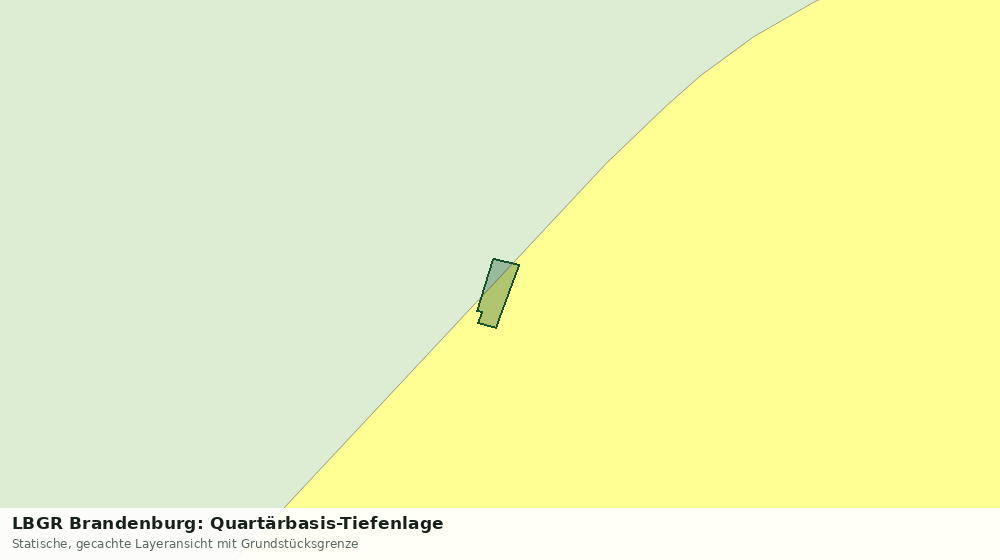 Statische Kartenansicht: LBGR Brandenburg: Quartärbasis-Tiefenlage