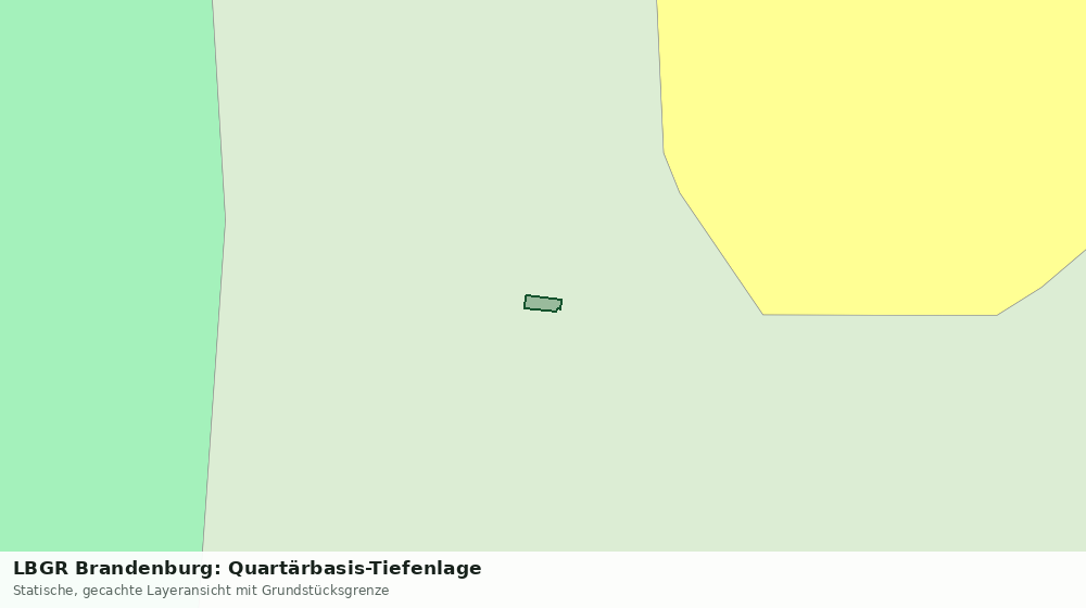 Statische Kartenansicht: LBGR Brandenburg: Quartärbasis-Tiefenlage