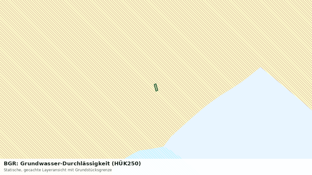 Statische Kartenansicht: BGR: Grundwasser-Durchlässigkeit (HÜK250)