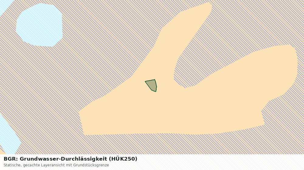 Statische Kartenansicht: BGR: Grundwasser-Durchlässigkeit (HÜK250)